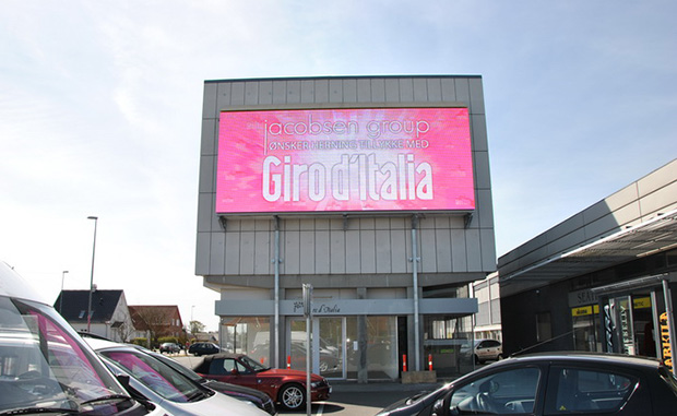 Cinstar LED advertising screen installed in Denmark