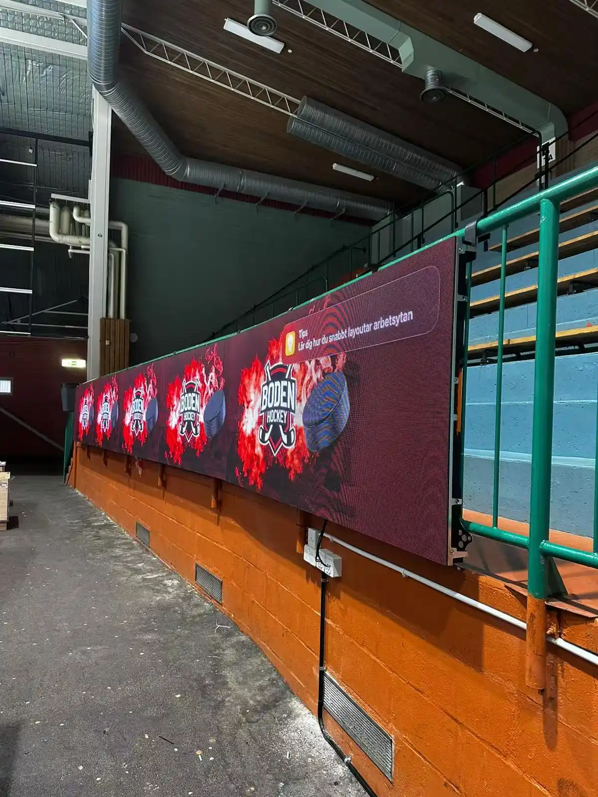 cinstar stadium led display for swedish hockey arenas 2
